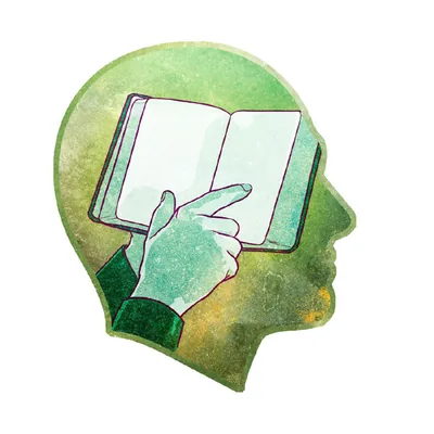 A man meditates on Scriptural thoughts