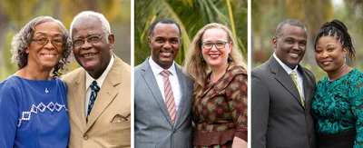 From left to right: With my wife, Ethel Our older son, Ethniël, with his wife, Natalie Our son Giovanni with his wife, Christal