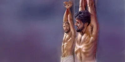 Jesus promises the criminal hanging next to him, “You will be with me in Paradise”