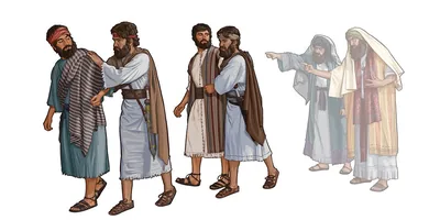 Jewish temple police arrest two men singled out by religious opposers.