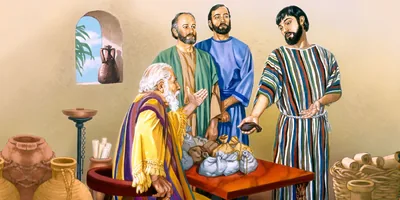 A slave returns his mina to his master