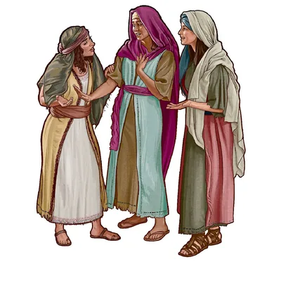 The Shulammite girl with the daughters of Jerusalem