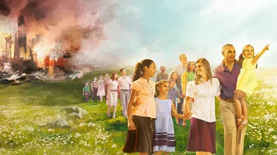 Jehovah’s faithful worshippers coming out of the great tribulation.