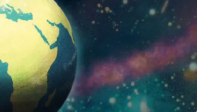 Planet Earth as seen from outer space.