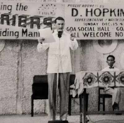 Denton Hopkinson delivers a public lecture