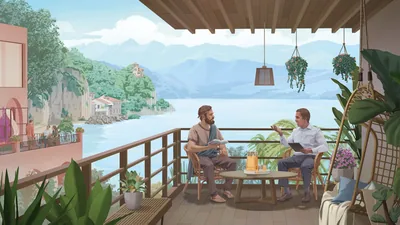 The older brother from the preceding article, now young and in Paradise, teaching the criminal who was executed alongside Jesus.