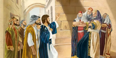 Jews accusing Jesus of breaking the Sabbath
