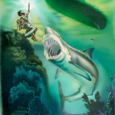 A big fish swallows Jonah