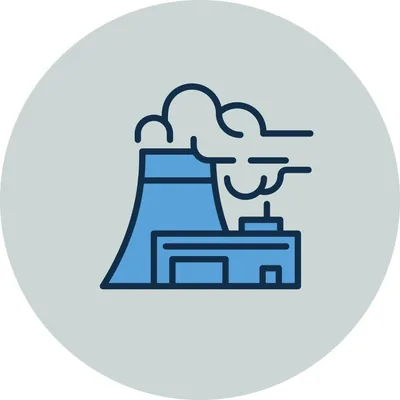 Pollution comes out of a smokestack