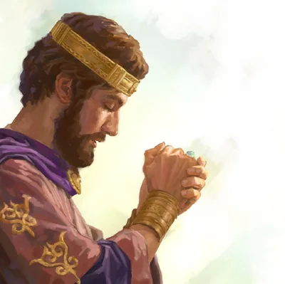 King Solomon prays