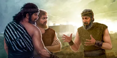 Noah preaches to two men