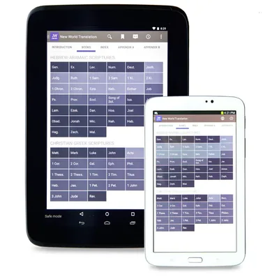 The books of the Bible displayed on JW Library