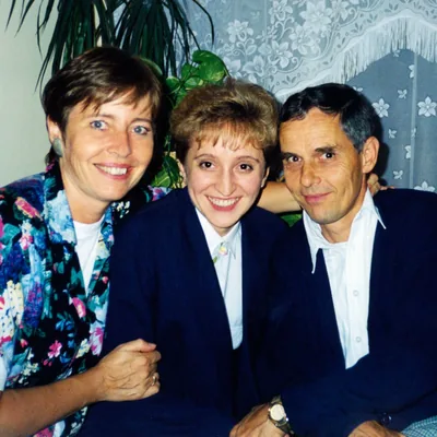 Heinz and me with Tatjana (in the middle)