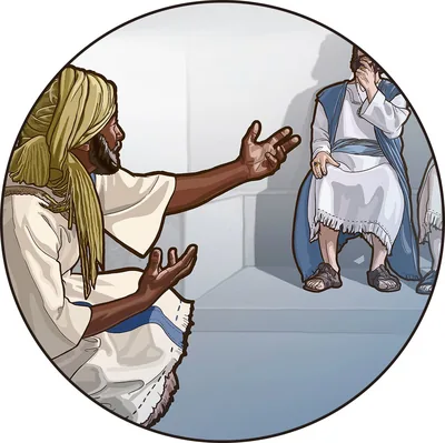 Ebed-melech approaches King Zedekiah