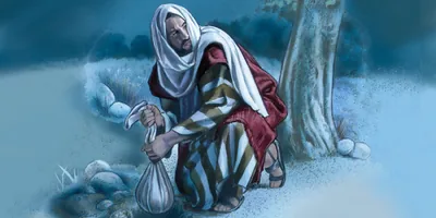 A slave buries a bag of money in the ground