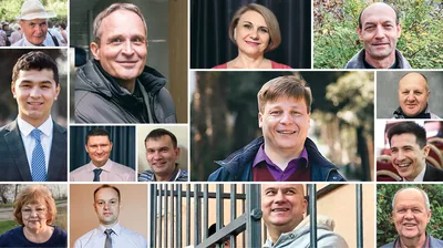 Brothers and sisters who have been or are currently imprisoned for their faith, smiling contentedly.