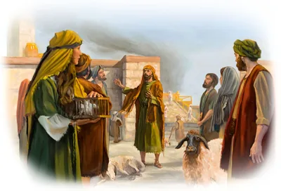 Jeremiah proclaims Jehovah’s message at the gate of the temple