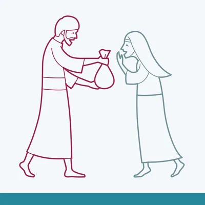 Timothy gives a sister a gift