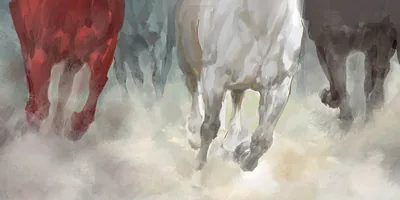The four horses gallop
