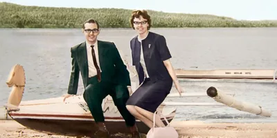 Denton and Janet Hopkinson in the Philippines