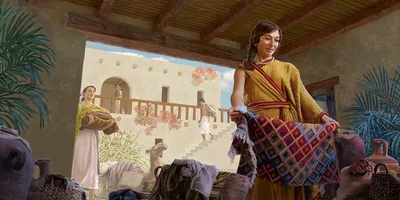 Sarah sorts through her things to decide what to keep and what to leave behind in Ur