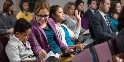 A congregation meeting