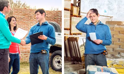 A man makes a business agreement with a couple and later realizes that it will be difficult to honor it