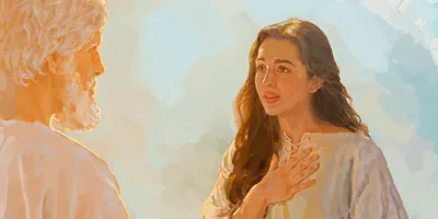 The angel Gabriel appears to Mary