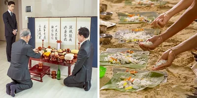 People leave food out for their dead loved ones