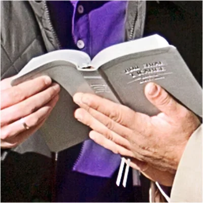 An open Bible