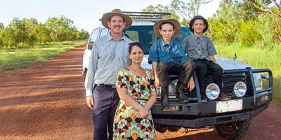 Burnett, Simone, Eston, and Caleb