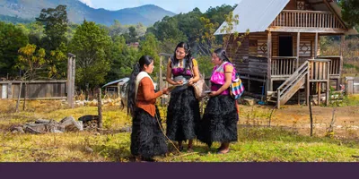 Sisters preach to a woman in the Tzotzil language in Chiapas, Mexico