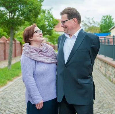 Bernhard Merten and his wife