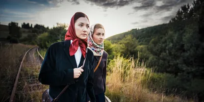 Corinna and another sister walk a long distance to attend a meeting in Siberia