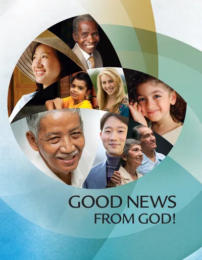 The cover of the brochure ‘Good News From God!’