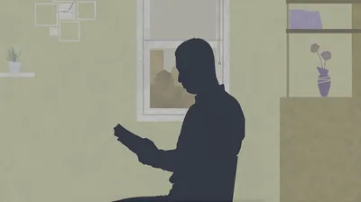 A brother preparing spiritually for a disaster by reading the Bible.