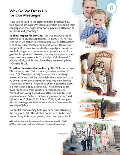 Lesson 8 in the Who Are Doing Jehovah’s Will Today? brochure