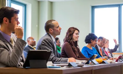 Young brothers and sisters attend a theocratic school