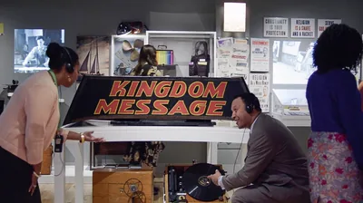 A museum gallery showing some of the preaching methods used in the 1930’s and 1940’s.