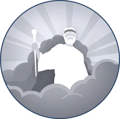 Jesus on his heavenly throne